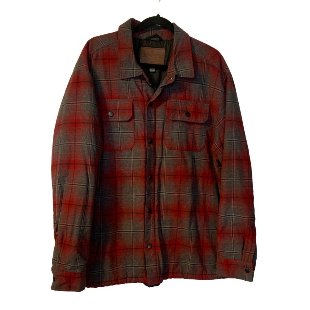 Rugged Elements Plaid Shacket Size XXL Men's Insulated Flannel Shirt Workwear